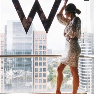 Eliza J sequin dress